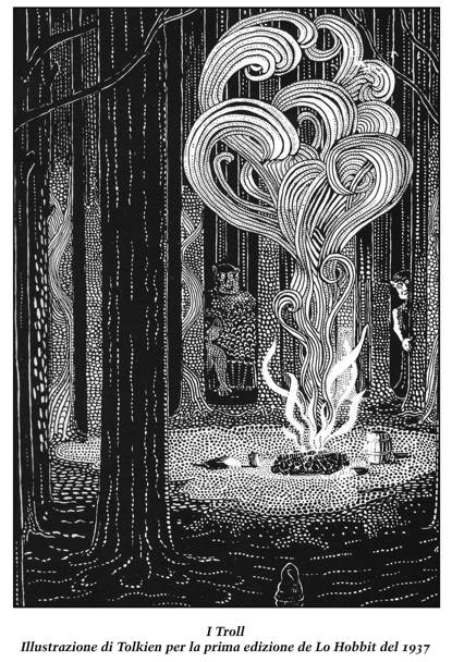 Lo Hobbit disegno di JRR Tolkien 1937 